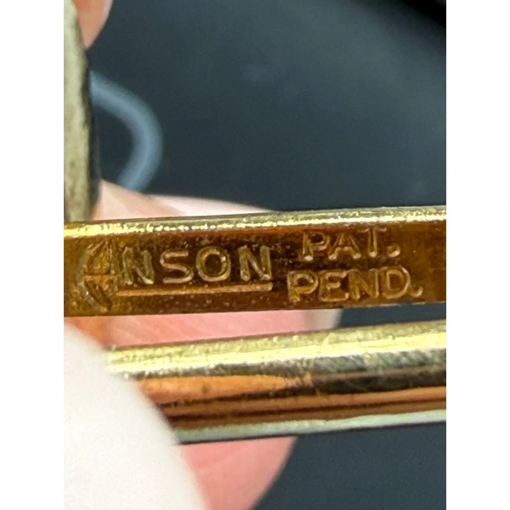 Anson Vintage Gold Tone Greek Roman‎ Coin Cufflinks Dionysus Zeus Profile Mens